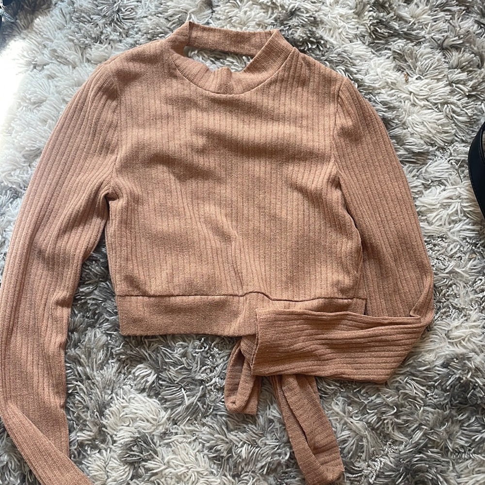Backless sweater top